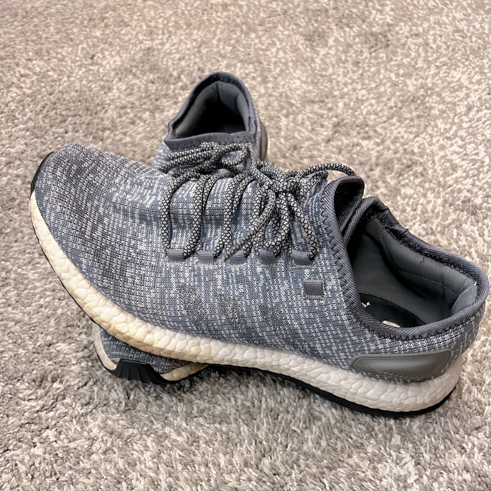 Men’s Adidas PureBoost Size 12 Charcoal Marled Shoes ART BA8900
